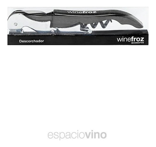 Sacacorcho 2 Tiempos Negro Winefroz De Winefroz