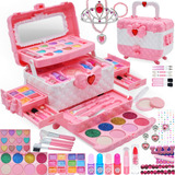 Kit De Maquillaje De Aimidola Kids Para Nina - 63 Pcs Lavabl