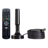 Kit Antena Hd Tv Digital E Controle Remoto Tv Philips 