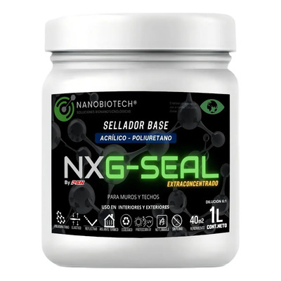 Sellador Acrílico Poliuretano Nanobiotech NXG-SEAL 1L Fisuras Grietas Semitransparente | Meses sin interés