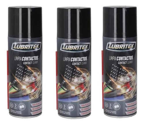 Limpia Contacto 450ml Lubritek Pack 3 Unidades Envio Full