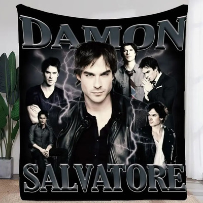 Manta Con Diseño De Fan Art De Damon Salvatore, Stunning Ian