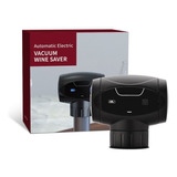 Tapón De Vino Eléctrico Vacío Wine Saver Bomba Automática Color Negro