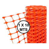 Malla Seguridad Naranja  - 10 Mts Largo X 1 Mts Alto -  Ideal Obras, Jardines Y Mas