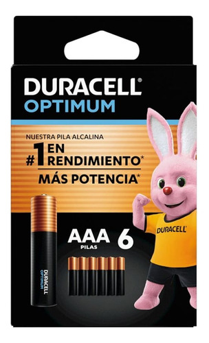 Pila Alcalina Duracell Optimum Blíster Aaax6