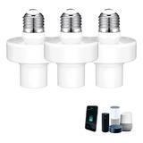 3pcs Socket Inteligente Wifi E27/e26 Adaptador De Foco Led