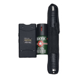 Kit Defensa Personal Baston Expandible Linterna 800 Nato 