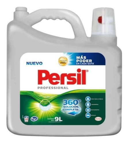 Detergente Líquido Para Ropa Persil Accion Profunda 9 Litros