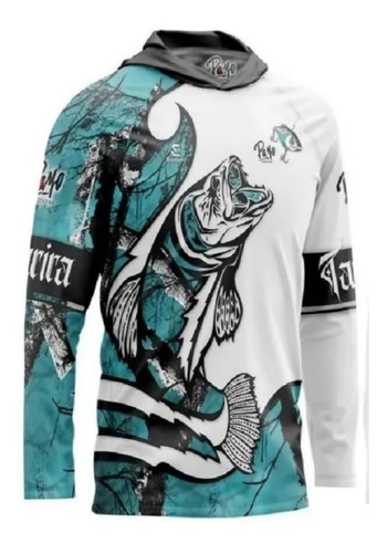 Remera Pesca Payo Tararira Capucha Cuello Proteccion Uv 