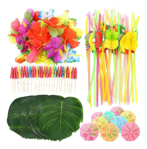 Paquete De Decoración Para Fiestas Con Temática Hawaiana