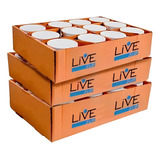 36 Canecas Brancas Porcelana Live Sublimação 325ml - Premium