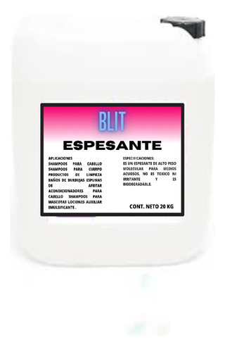 Espesante Para Detergentes De Ropa