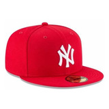 Gorra New Era New York Yankees Roja Letra Blanca