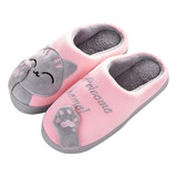 Pantuflas Gatos Alta Calidad Suela Cosida Antidelizantes