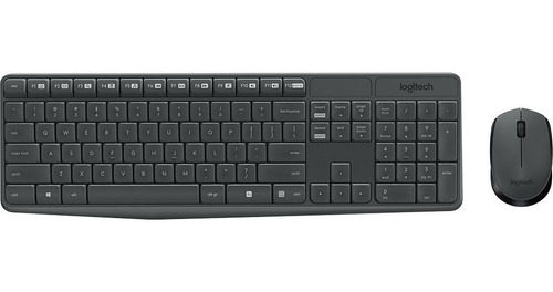 Kit Teclado E Mouse Wireless Logitech S/fio Mk235 Abnt2 C/ç