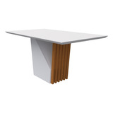 Mesa De Jantar Veneza Ypê 160x90cm Para 6 Cadeiras New Ceval