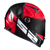 Capacete Ls2 Ff358 Ultra Blk/red Cor Black/red Tamanho Do Capacete 62