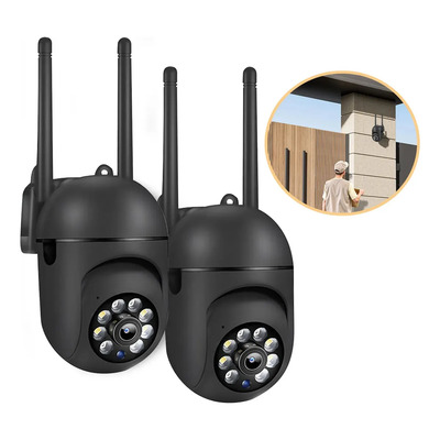 Cámara De Seguridad Wifi De 360° Para Exteriores Con Night V