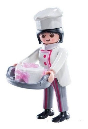 Playmobil Serie 12 Pastelera Cocinera Chef Cocina Repostera