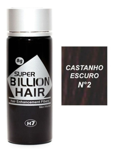 Super Billion Hair - Queratina Em Pó - Disfarça Calvície 8g