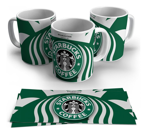 Tazas De Ceramica Starbucks Coffee Co. Est 1971 Pack X6 U.