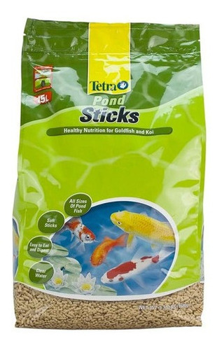 Alimento Tetra Pond Sticks Para Peces De Lagos Estanques Y Fuentes Tales Como Carpas, Koi Y Goldfish En Bolsa De 3,7lb