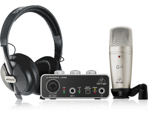 Interfase, Microfono C1 Y Audifonos Behringer Uphoria Studio