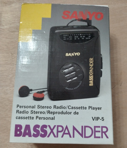 Radio Reproductor Sanyo Bassxpander, Vip 5