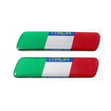 Par Emblema Adesivo Resinado Itália Coluna Porta Alfa Romeo