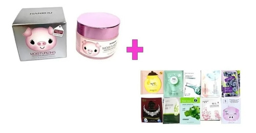 Crema Hidratante De Yogurt Puerquito + 10 Mascarillas Facial