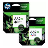 Kit Cartuchos Hp 662xl Negro Y 662xl Tricolor