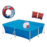 Kit Piscina Infantil 2000 Litros + Bola Inflável + 2 Boias