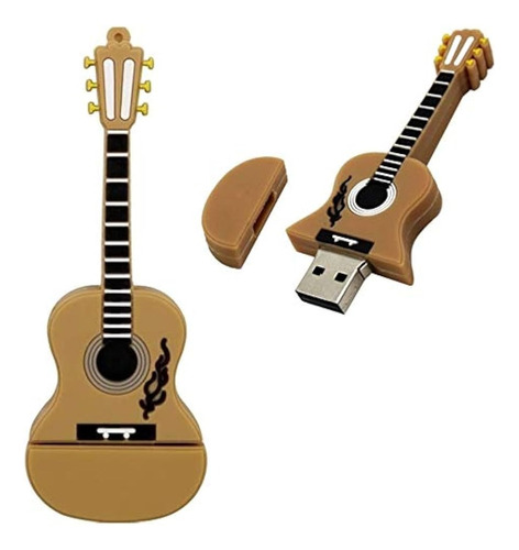 Pen Drive 32gb Formato Musical Pendrive Usb Emborrachado