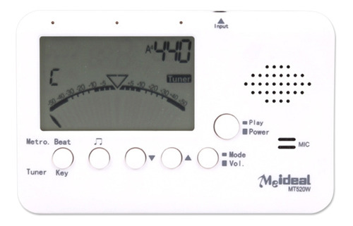 Afinador Digital Cromático De Instrumentos De Viento 3 En 1