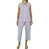 Pijama Sin Manga Capri Tallas Regulares/plus 60470 Intime 