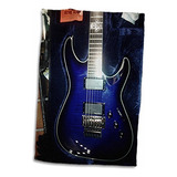 Impresión 3d De Rosa De Guitarra Eléctrica Azul Con Calaver
