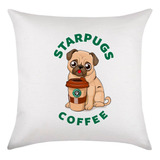 Almofada 30x30 Cachorro Pug Super Heroi