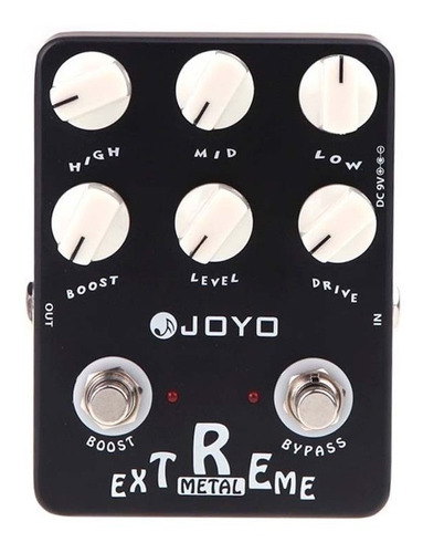 Pedal De Efecto Joyo Vintage Extreme Metal Jf-17  Negro