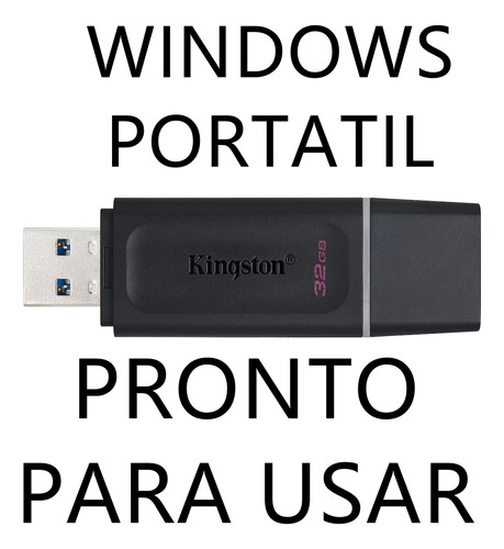 Pendrive W10 To Go W10 Portátil Para Manutenção 64gb