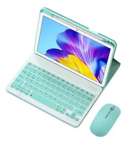 Funda Con Teclado Para Huawei Matepad T10 T10s Ratón Ñ H1017