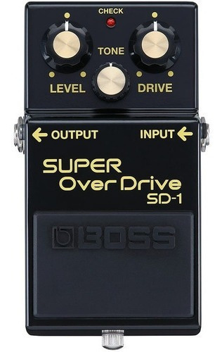 Pedal Boss Super Overdrive Sd-1-4ª Edición Limitada De 40 Años, Color Negro