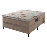  Cama Box Casal Conjunto Ortopédico D45 Portobel 138x188x53