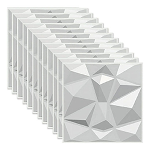 Panel Decorativo 3d Para Pared 12 Piezas 50 Cm X 50 Cm