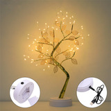 ' Lámpara De Árbol Artificial De Mesa Con 72 Luces Led