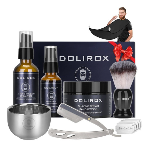 Kit De Afeitado Para Hombres, Incluye Maquinilla De Afeitar