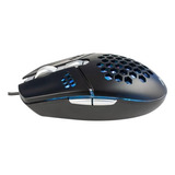 Mouse Gamer Usb Retroiluminado Pc Luces Ventilador Noga Wind Color Negro