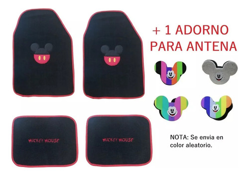 Kit 4 Tapetes Mickey Mouse Volvo S60 2010