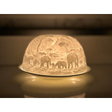 Tealight - Portavelas Con Diseño De Elefante Para Mujeres, H
