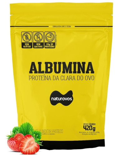 Albumina 420g Naturovos - Proteína Do Ovo - Pronta Entrega