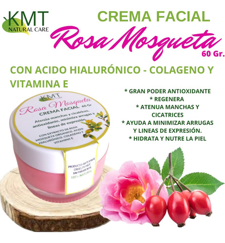 Crema Facial Rosa Mosqueta 100%natural